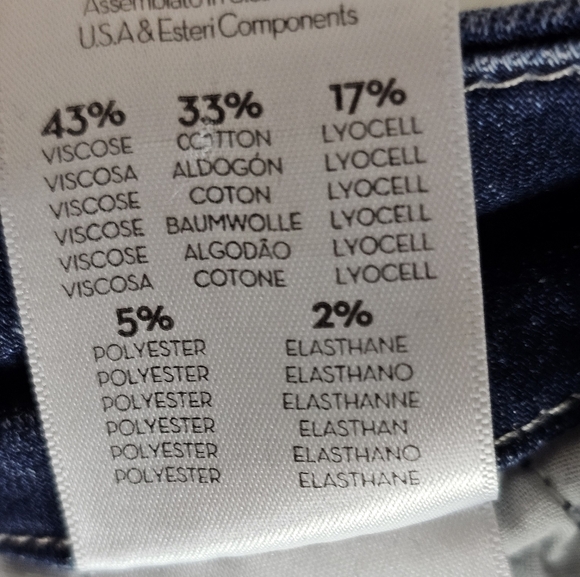 MOTHER High Waisted Looker Ankle Fray High Rise Dark Blue Skinny Jeans 26 - Picture 11 of 11